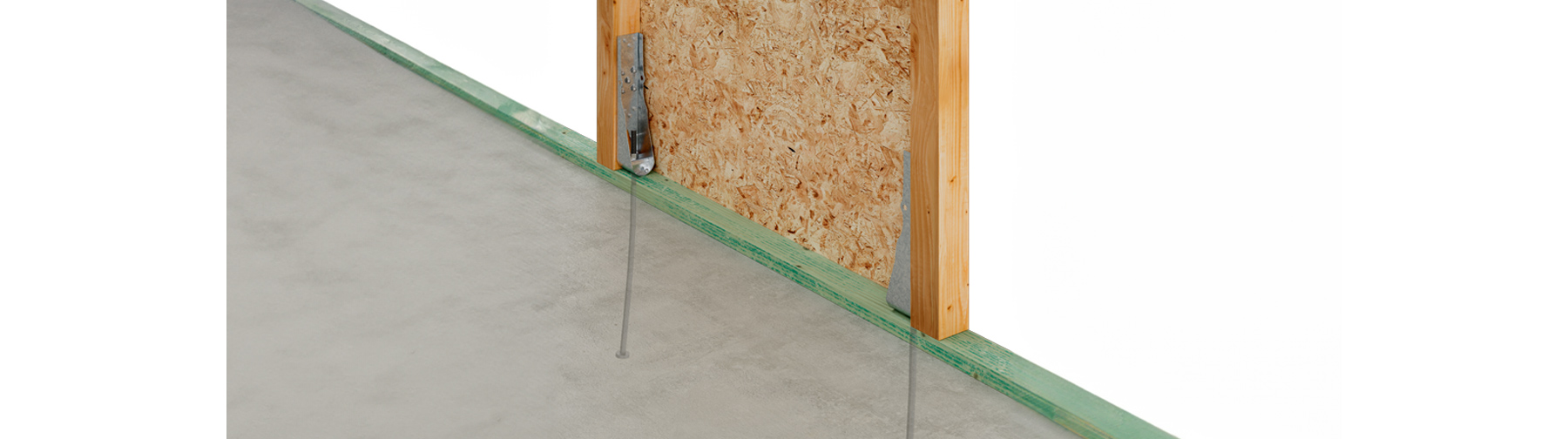 Render of HDUE and SABR installation with wooden panel and wooden beams.