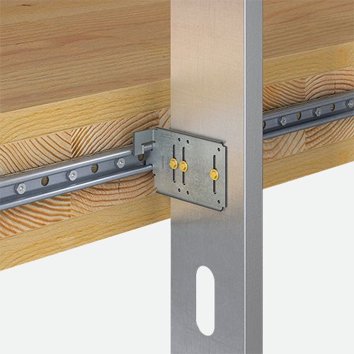 Curtain wall connectors.