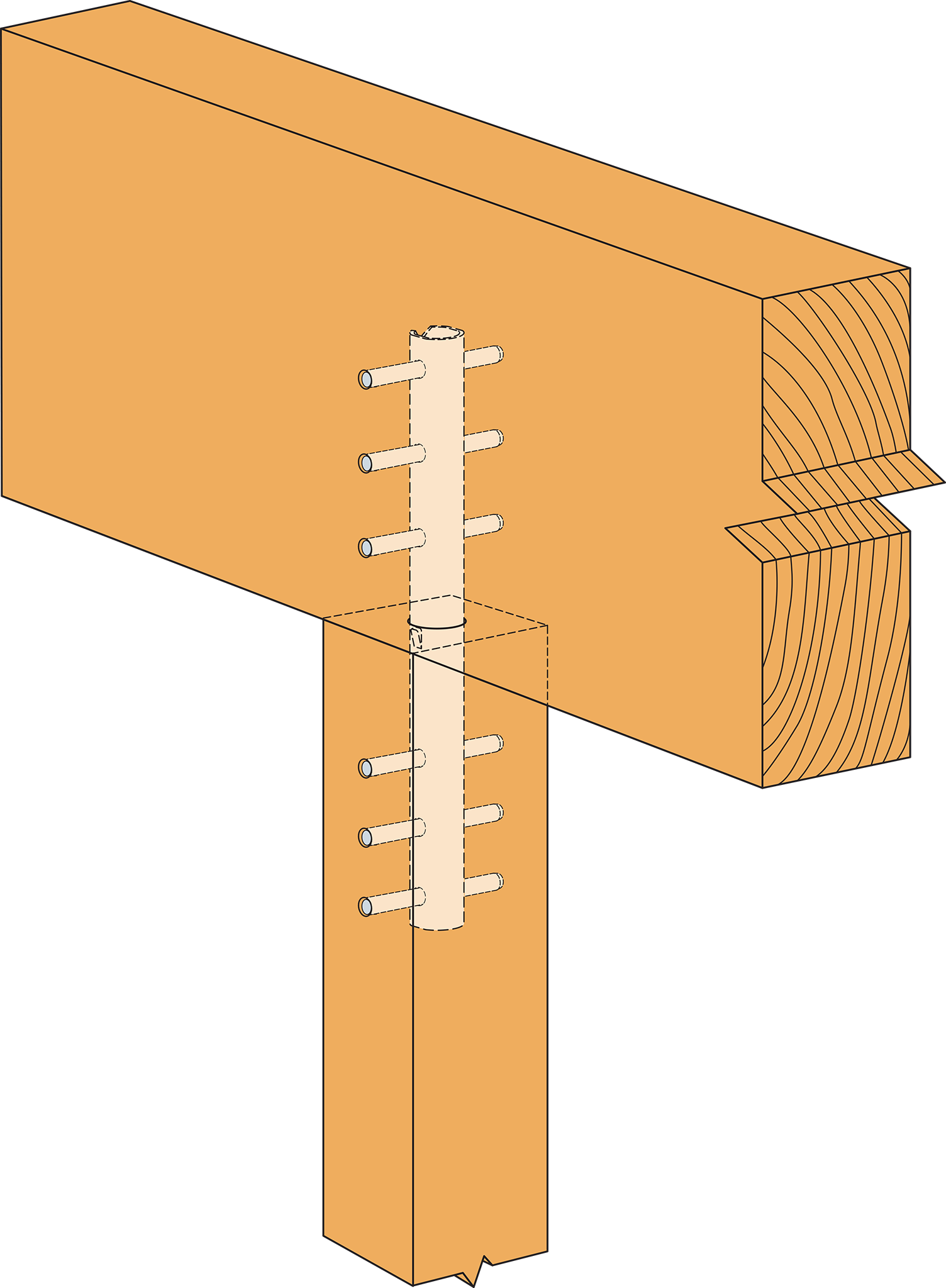CBTZ — Concealed Beam Tie Installation
